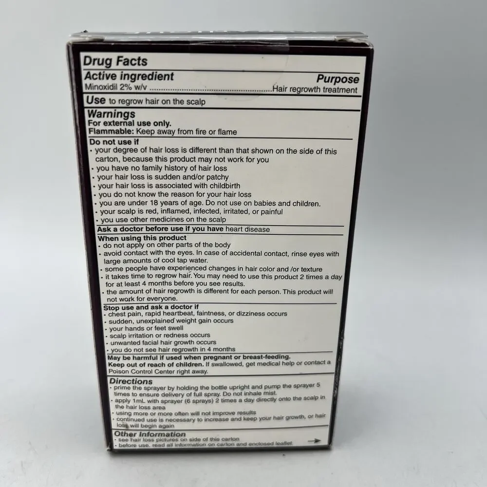 NEW Keranique Hair Regrowth Treatment 2% Minoxidil One Month Supply EXP 3/2024